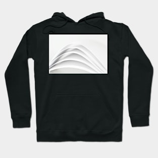 White Paper folded around each other Hoodie